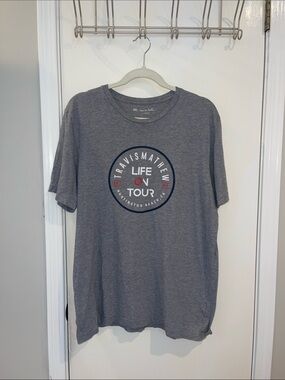 Travis Mathew Life On Tour Graphic Tee - Gray